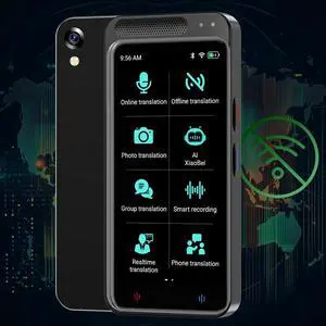 Smart Translator Device - Real Time Translation Device Two Way, Instant Portable Voice Translator for Travel Business, Traductor de Voz Instantaneo 2025, AI Translator, Offline Edition
