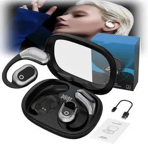 OpenAir Max AI Headphones Translator, Ai Hy-Undai Y16 Open Wireless Translation Bluetooth Earphones, Y16 Ai Language Translator Earbuds, High Precision Support 75 Languages Playing Music over the Ear