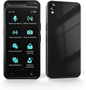 Language Translator Device, VORMOR ChatGpt Ai Translator, Spainish English Two Way Real-Time Voice Translation, Support 138 Languages, Offline&Recording&Photo Translation for Travel Business Learning