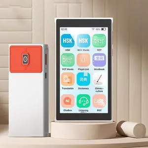 K6 Language Translator Device 167+ Languages Translation in Real Time for Voice/Text/Photo Portable Smart Voice Translator with Inch HD Touch Screen Translation for Business Learning Travel