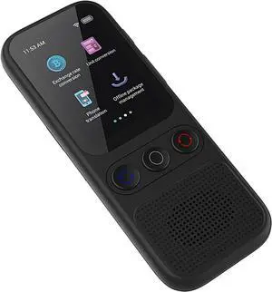 Translator Device  Real-Time Language Translator, Portable Gadget | 138 Languages Voice Translation, Rechargeable Tool for Travel, Study Abroad, Business Meetings, Daily Conversations, Learning
