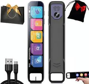 AI Pen Gpt, Chat Gpt Pen for Test, Smart AI Pen with Built in Chat Gpt Integrate, Scanner Pens, AI Smart Pens That Answers Questions Math, AI Pen for Test, Offline Translation 135+ Languages (1PCS)