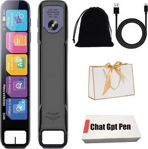 Ai Pen, Chat Gpt Pen, Scan Ai Pen, Ai Smart Pen Chat Gpt, Instant Answers, Offline Translation, Instant Ai Answers for History & More,Offline Translation (150+ Languages), Ai Pen for Test (1 PCS)