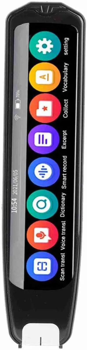 Smart Voice Translator Pen, Support 8 Languages Offline 113 Languages Online Translation, Electronic Dictionary Instant Scan Translation, ABS Plastic Cement