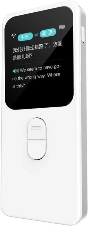 39 Language Voice Translator with 1.54 Inch Touch Sn, 51 Aents, Instant Two-Way Translation via WiFi, Recording, Transfer, and Offline Translation Capabilities, Black Independence (Black)