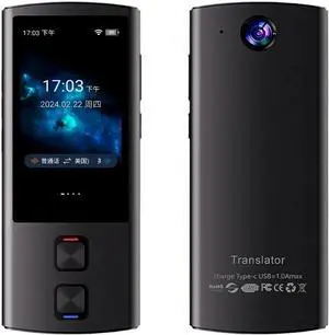 138 Language Offline Voice Translator Device with Simultaneous Interpretation and Text/Photo Translation