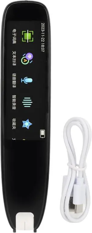 FLEXMAN Scanning Translation Pen, 55 Languages Online Scanning Translation HD Double Microphones Builtin Dictionary Portable Speech Reader Pen for Multilingual Language Learners FLEXMAN Scanning Translation Pen, 55 Languages Online Scanning Translation HD Double Microphones Builtin Dictionary Portable Speech Reader Pen for Multilingual Language Learners