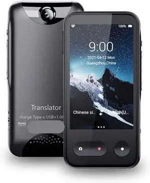 Language Translator Device, 1 PCS Upgrade 4G Translator T7 ligent Voice Translation 4.0inch Touch Sn Recording WiFi 138 Languag Translate for Business Learning Travel