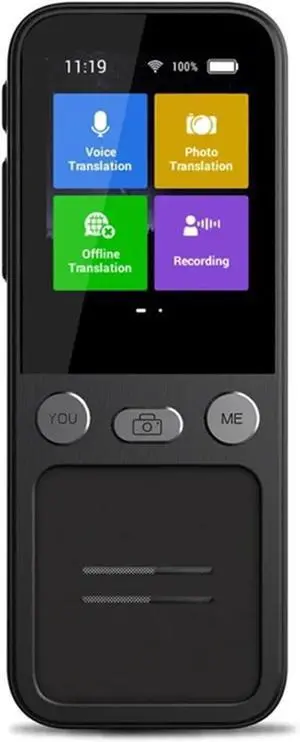 Language Translator Device, Voice Real Time Translator Machine 138 Multi Online Languages Voice-Record 3.1 Inch Big Sn Portable Offline Tradutor for Business,Study & Travel