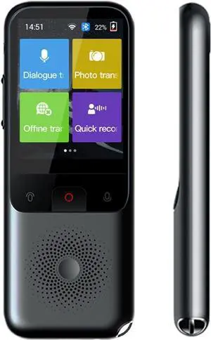 Language Translator Device, Portable Smart Voice Translator 134 Languages Real-time Sp Interactive Offline Translation Machine Business Travel for Business Learning Travel