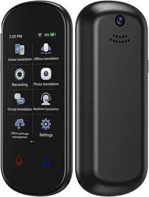 Language Translator Device, AI Translator Voice, 138 Languages, WiFi, Full 3D Touch, Sn Photo, Offline Record, Fast Speed Translation, for Business Learning Travel