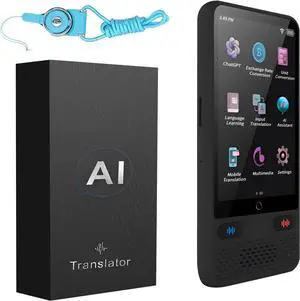 Language Translator Device 138 Online Translation, Instant Translator Device Fast Response with 3.54 inch Touchsn ligent Two Way Translator for Travel Business Learning