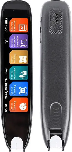 Scan Reading Pen for Dyslexia, 142 Languages Smart Scan Reader Pen, Portable Two Way Instant Translator Pen, OCR Digital Translator Dictionary Pen Text Extract