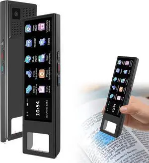 Scan Reader Pen, 142 Language Smart Reading Pen for Dyslexia, 5 OCR Digital Translator, Online/Offline/Photo/Voice/Sound Recording Translator Pen