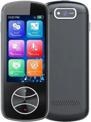 V10 Intelligent Voice Translator with 3 HD Screen, Real-Time Translation in 138 Languages, 74 Languages Photo Translation, Offline Support for 18 Portable AI
