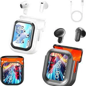 NE20 Translation Earbuds - 140 Language Ai Translator Earbuds Real Time, Seamless Translator Headphone with Noise Canceling, LCD Touch Screen, Waterproof for Travel, Business, Sports, Learning (Mix)