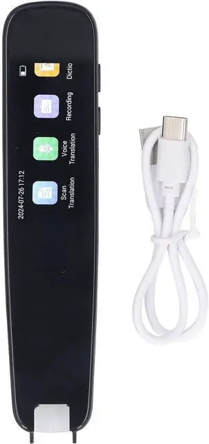 Offline Multilingual Translation Pen, 12 Languages, Accent Recognition, HD Recording, Noise Reduction, Portable for Travel, Business, and Study