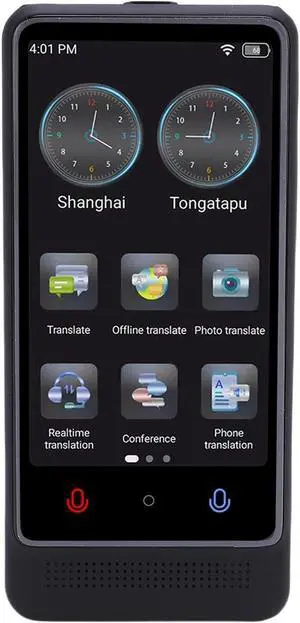 Language Translation Device, 3.0 Inch Touch Cream AI Smart Voice Translator Real Time WiFi for The Meeting