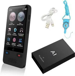 Language Translator Device, Online 138 Languages Smart Foreign Language Translator, Two-Way AI Voice Translator for Voice/Text/Offline/Photo Translation for Business Learning Travel