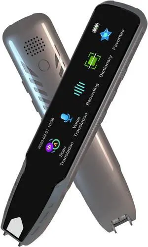 Language Translator Device, Smart Voice Scan Translator Pen Real-Time Multi-Function Language Translation Business Travel Abroad Dictionary Pen for Business Learning Travel
