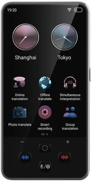 Pro Portable Audio Translator Device with AI, Real-Time Voice & Photo Translation in 138 Languages, Offline Support, 3.0" HD Screen, Long Battery Life for Travel Study