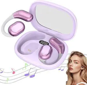 2025 New 4 in 1 AI Language Translator Earbuds, Upgrade Bluetooth Translating Ear Buds in Real Time, 144 Languages and Accents Translation Earbuds Over-Ear for Travel Business Learning (Purple)
