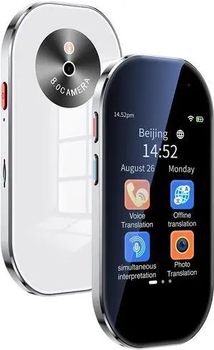Language Translation Device 144 Languages Voice Translation Online Offline Text/Photo Translate with HD Camera Built-in 8G Storage Support Unit Conversion and ChatGPT Function
