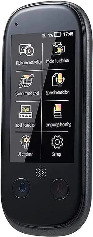 Language Translator Device, Smart Voice & Camera Translator with 3.0 Inch Touch Screen, Support 76 Languages WiFi/Hotspot/Offline,