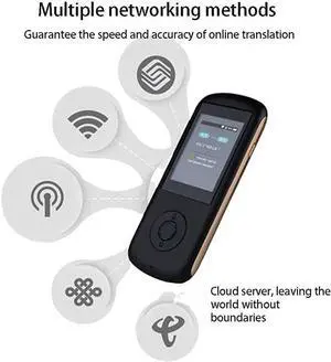 Voice Translator Devices Offline, Language Translator Device, Smart Language Voice 2.4 Inch Touch Sn 26 Languages WiFi Pocket Electronic Translators Learning Traveling Shopping Independence