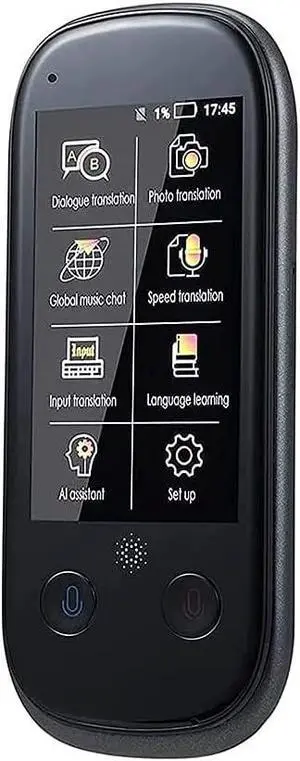 Language Device, Smart Voice & Camera with 3.0 Inch Touch Screen, Support 76 Languages WiFi/Hotspot/Offline