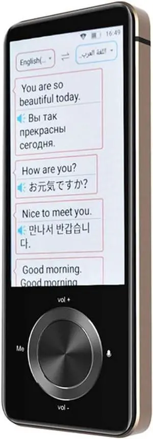 Smart Voice Translator, Offline Translator Device, 3.0Inch Touch Sn Portable Language Translator, 107 Languages Instant Two Way Translation, for Travelling,d Happy Many Times Lofty Ambition