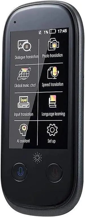 Language Translator Device, Smart Voice & Camera Translator with 3.0 Inch Touch Sn, rt 76 Languages WiFi/Hotspot/Offline Instant for Learning