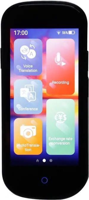 V12,128 Languages Languages Language Instant Voice Translator,Multifunctional AI Real Time Portable Voice Interpreter for Travel Shopping