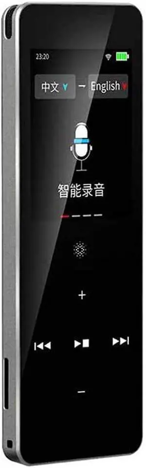 Instant Voice Language Device, Smart Two Way WiFi 2.0Inch Touch Screen Portable Translation for Learning Travel Business Shopping,Black