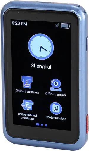 Denash AI Language Translator, 3.0" Touchscreen Smart Translator with 138 Languages, HD Noise Reduction & Photo Translation for Travel, Business (Blue)
