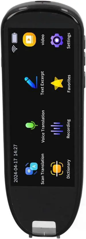Scan Reader Pen, 2 Way Wi - Fi Text to Sp Device, Offline Translation Support, 112 Languages Translator Device with 5.0 inch LCD Display