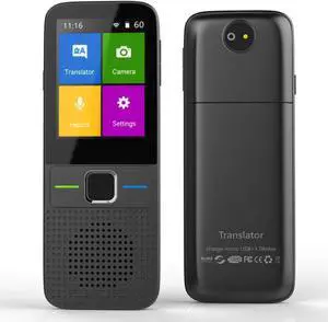 Language Translator Device, Portable Instant Translator Device Supports WiFi/Bluetooth/Offline Two-Way Real-Time Online 137 Languages Smart Language Translator for Travel Business Learning 25 Upgraded