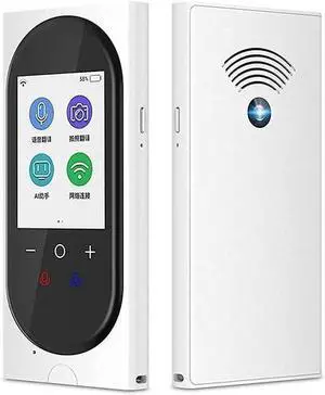 T10 Smart Offline Translator Multi-Language Simultaneous Translation and Photo Translator (Color : White) (Black) Vision (White)