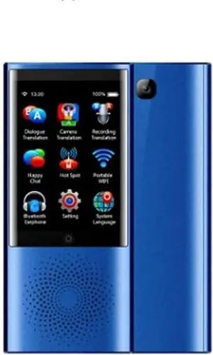 Language Translator Device, Translator Device, Intelligent Instant Offline Support 45 Languages Real-time Electronic Voice Translator for Learning Shopping Travel Business Hello Yearn for Vision (Blu