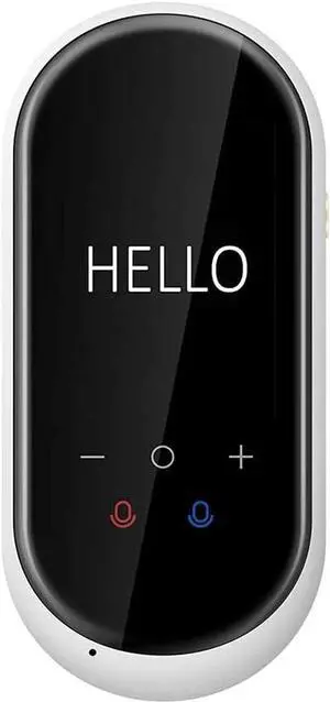 Language Translator Device, Two Way Instant Voice Translation, with Camera Translation, 2.4 Inch Screen Supports 106 Languages, for Travelling Learning Business,White
