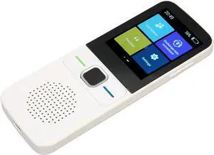 Two Way AI Translation Device, AI Voice Translator, WiFi Intelligent Simultaneous Translation Noise Reduction 2.4 Inch Touchscreen Language Translator Vision