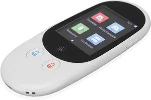 Language Translator Device, Classic Language Translator Device, 2.4in Touch Screen Real Time Two Way Translation Portable Intelligent Voice Translator for Earbuds, Two Way Voice, Text and Photo(Grey)