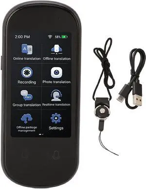 Language Translator Device, 138 Languages Oline Photo Translation 3.1 Inch HD Touch Screen 1200mah Language Real Time Translator