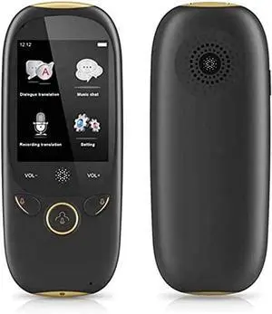 Portable Language Translator Device,Two Way Instant Voice Translator Support 75 Languageswith Camera Translation for Travelling Abroad Learning Shopping Business Chat Needed Efficency Needed (Black)