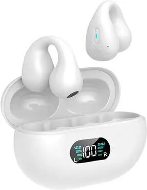 Real Time Translation Headset, Language Translation Headset Supports 144 Languages for iOS and Android for Travel and Business(White)