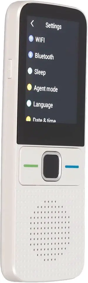 Portable Language Translator Device,138 Languages & 14 Offline Languages & 44 Languages Image Translation,2.4 inch Touchscreen,Two Way Translator(Black) Vision (White)