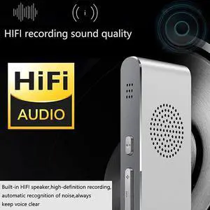 Portable Multi Language AI Voice Translator Real Time Interactive Two-Way Translation Device for Travel Business (Color : Silver Grey) (Coffee) Vision (Silver Grey)