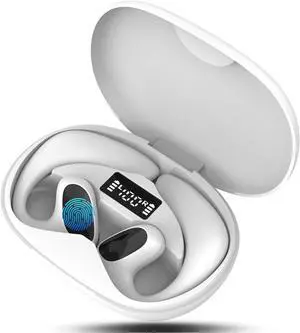 AI Translator Wireless Earbuds, Translation Earbuds Real Time 150 Language & Accents.Noise Canceling Bluetooth Headphones,Bone Conduction Ear Buds Two-Way Translating Device-White