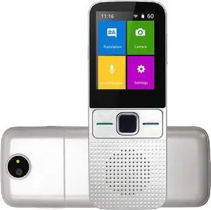 Real-Time Photo Translate Equipment 137 Language Instant Voice Translator WiFi 2.4 Inch Screen Portable Offline Translation Device Suitable for Study, Work, Travel Needed(B)