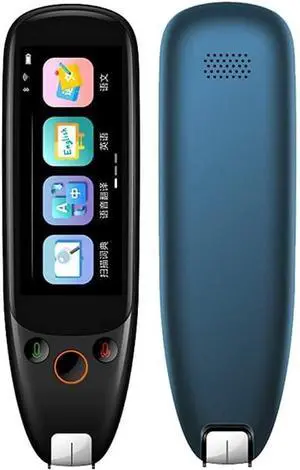 Smart Voice Translator Offline 112 Language Simultaneous Translation Pen Artifact Voice Business Travel Abroad Decoration(Navy Blue)